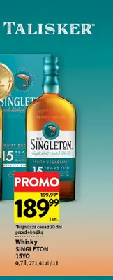 Whisky Singleton 15YO promocja w Intermarche