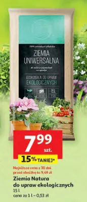 Ziemia Natura do upraw ekologicznych promocja w Auchan