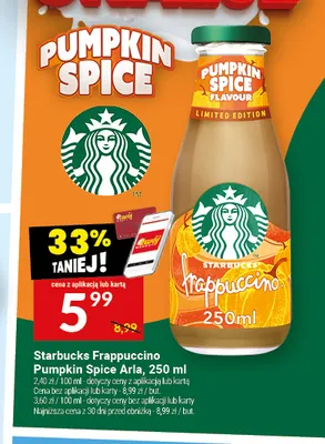 Starbucks Frappuccino Pumpkin Spice Arla promocja w Twój Market