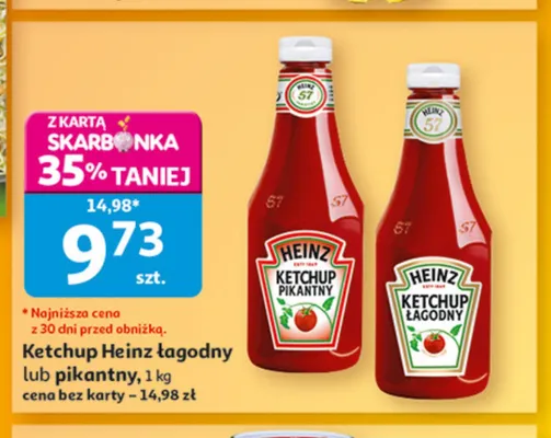 Ketchup pikantny Heinz promocja w Auchan
