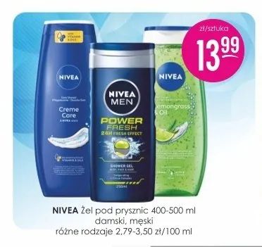 Żel pod prysznic męski Nivea promocja w Drogerie Jasmin