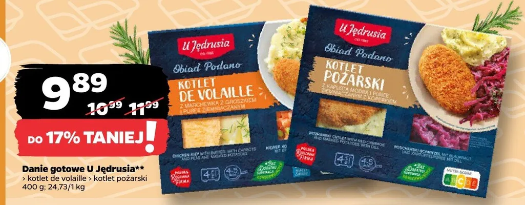 Kotlet de volaille U Jędrusia promocja