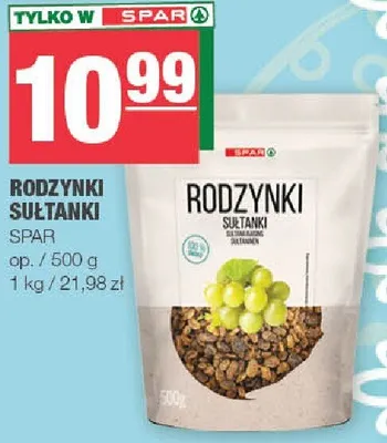 Rodzynki sułtanki promocja w SPAR