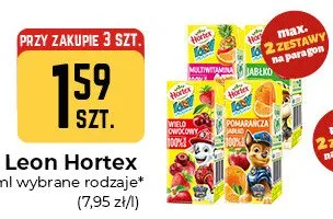 Sok Leon Hortex pomarańcza promocja w Społem Częstochowa