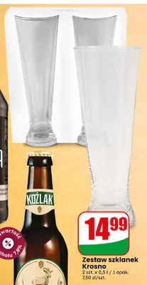 Zestaw szklanek Krosno promocja w Dino