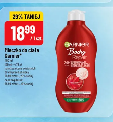 Mleczko do ciała Garnier Body Repair promocja w POLOmarket