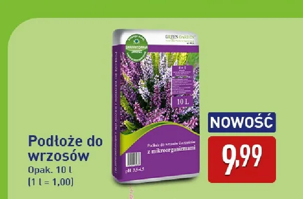 Podłoże do wrzosów Green Garden promocja w Aldi