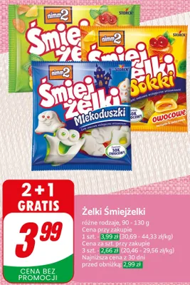 Żelki nimm2 Śmiejżelki Sokki owocowe 90-130g promocja w Dino
