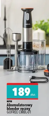 Blender ręczny akumulatorowy GOFREE CMBL-01 promocja w Biedronka Home