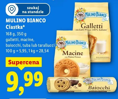 Ciastka Galletti, Macine, Baiocchi, Tuba lub Tarrallucci promocja w Lidl