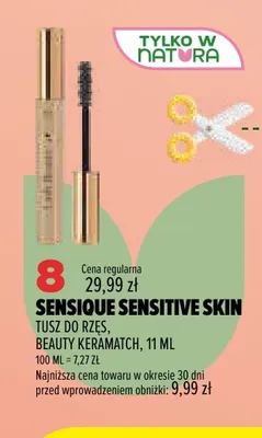 Tusz do rzęs Beauty Keramatch Sensique Sensitive Skin promocja w Drogerie Natura