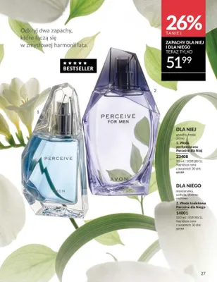 Woda perfumowana Perceive dla Niej AVON promocja w AVON