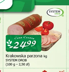 Krakowska parzona System Drob promocja w CEZAR Delikatesy