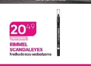 Kredka do oczu wodoodporna Rimmel Scandaleyes promocja w Drogerie Koliber