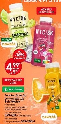 Napój różne rodzaje promocja w Żabka