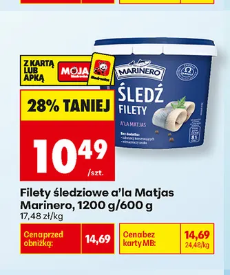Filety śledziowe a'la Matjas Marinero promocja w Biedronka