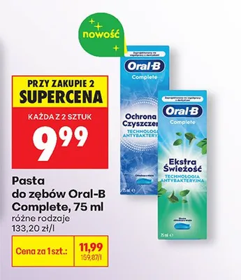 Pasta do zębów Complete promocja w Biedronka