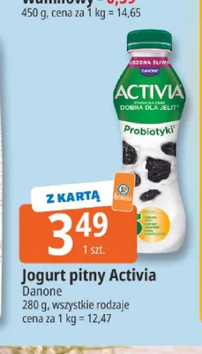 Jogurt pitny Activia promocja w Leclerc