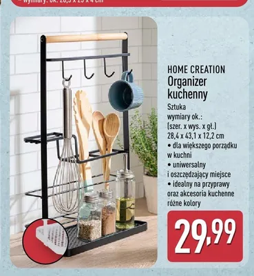 Organizer kuchenny Home Creation promocja w Aldi