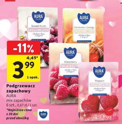 Podgrzewacz zapachowy mix zapachów 6szt promocja w Intermarche