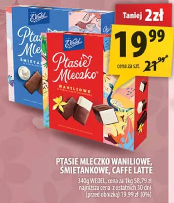 Ptasie mleczko waniliowe, śmietankowe, caffe latte promocja w Arhelan