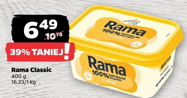 Margaryna Rama Classic promocja w Netto