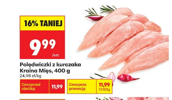 Polędwiczki z kurczaka Kraina Mięs promocja w Biedronka