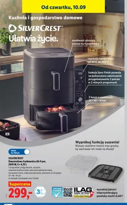 Dwustrefowa frytkownica Silvercrest promocja w Lidl