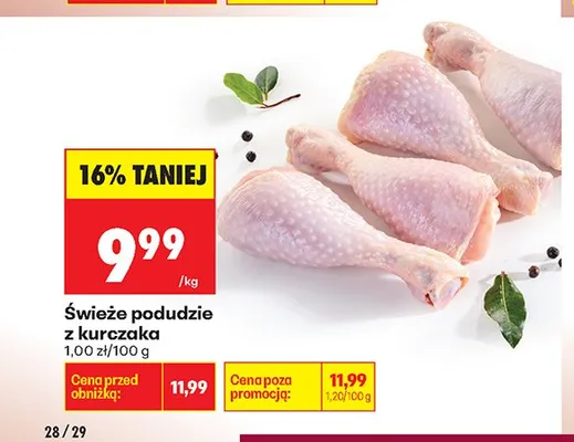 Świeże podudzie z kurczaka promocja w Biedronka