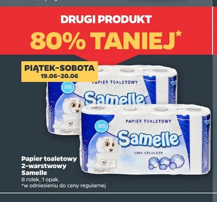 Papier toaletowy 2-warstwowy Samelle promocja w Netto