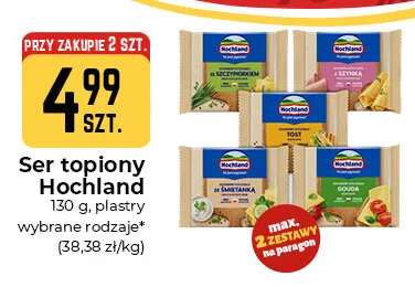 Ser topiony Hochland z szynką promocja w Społem Częstochowa