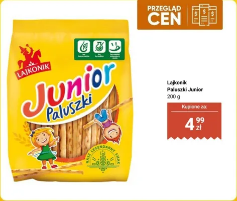 Paluszki Junior promocja w Biedronka