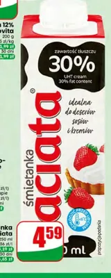 Śmietanka UHT 30% Łaciate promocja w Dino