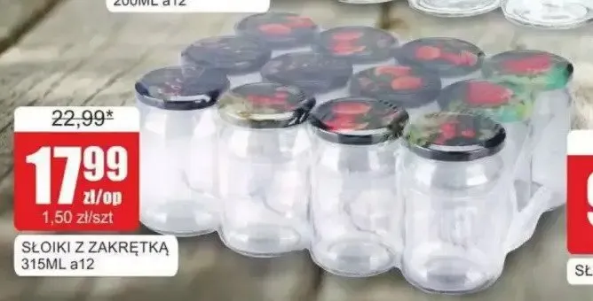 Słoiki z zakrętką 315 ml promocja w Bingo