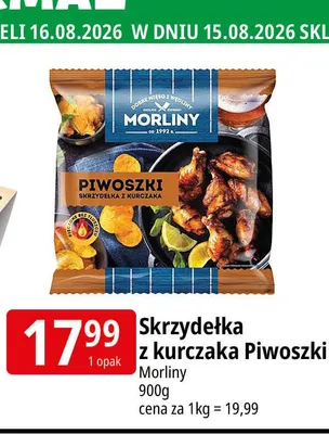 Skrzydełka z kurczaka Piwoszki Morliny promocja w Leclerc