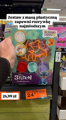 Zestaw artystyczny z masą plastyczną Disney Stitch promocja w Biedronka