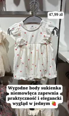 Body sukienka niemowlęca H&M promocja w H&M