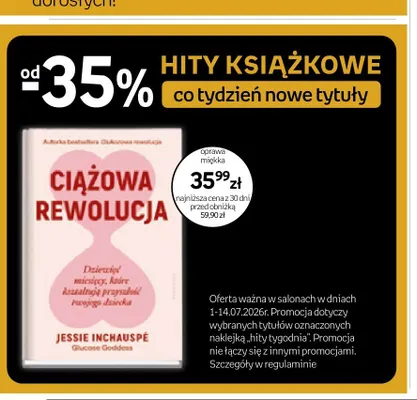 Książka Ciążowa rewolucja Jessie Inchauspé promocja w Empik