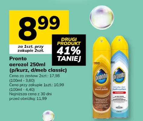 Pronto aerozol 250ml (p/kurz, d/meb classic) promocja w Hitpol