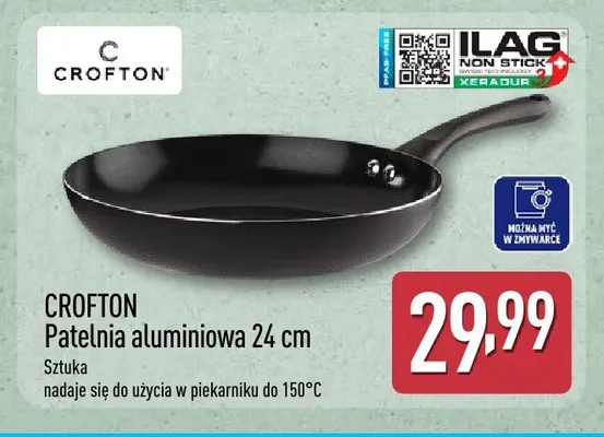 Patelnia aluminiowa 24cm CROFTON promocja w Aldi