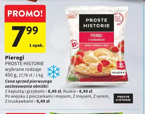 Pierogi z truskawkami Proste Historie promocja w Intermarche