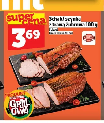 Schab/szynka z trawą żubrową Pekpol promocja w TOPAZ