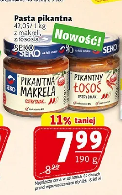 Pasta pikantna z makreli Seko promocja w Prim Market