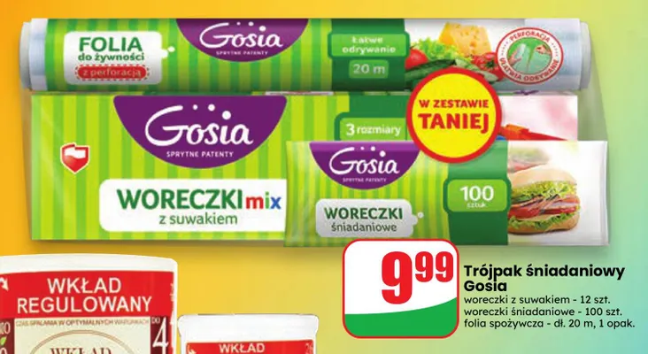 Trójpak śniadaniowy Gosia promocja w Dino