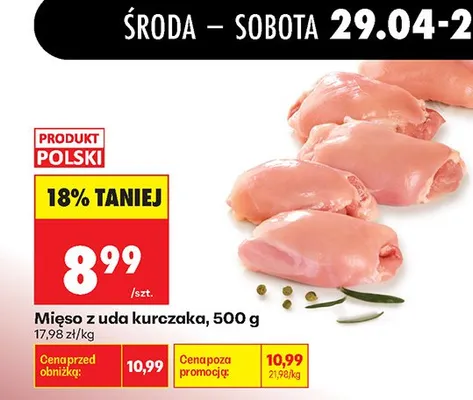 Mięso z uda kurczaka promocja w Biedronka