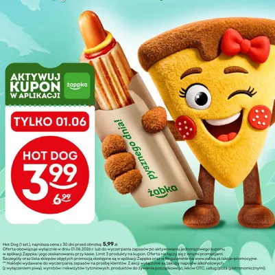 Hot dog promocja w Żabka