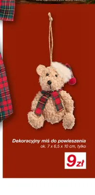 Dekoracyjny miś do powieszenia promocja w KiK