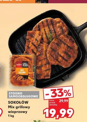 Mix grillowy wieprzowy Sokołów promocja w Kaufland