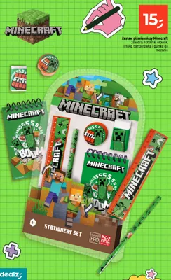 Zestaw piśmienniczy Minecraft promocja w Dealz