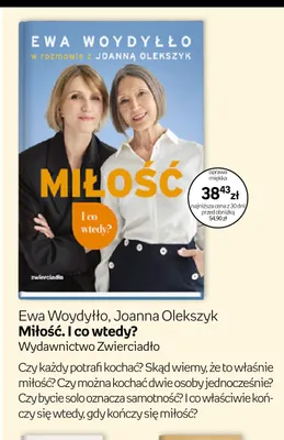 Książka Miłość. I co wtedy? Ewa Woydyłło Joanna Olekszyk promocja w Empik